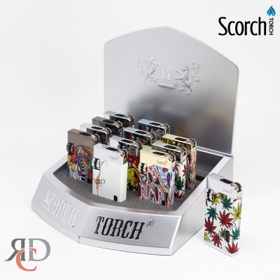 SCORCH TORCH 2T FLINT IGNITER ASST GLOW IN DARK STDS70 - 12CT/ DISPLAY